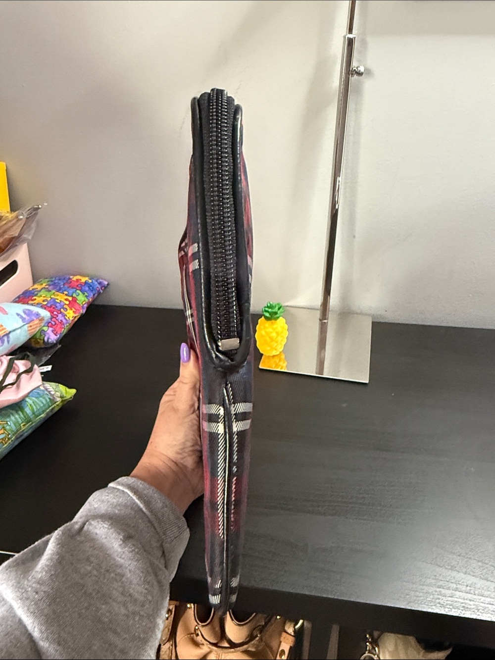 Coach Poppy Tartan Plaid IPad Case - Picture 3 of 10